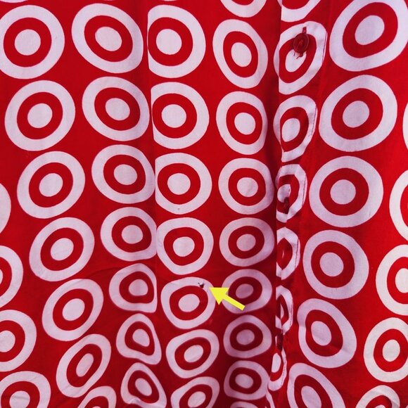 SUPER RARE Vintage All Over Target Print Silk Employee Pajamas - Picture 9 of 10